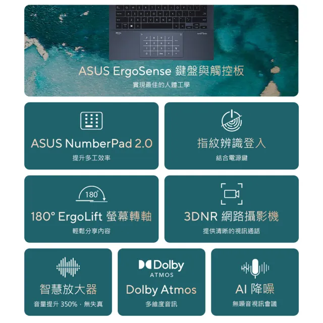 【ASUS】+27型螢幕組★14吋i7輕薄筆電(ZenBook UX3402VA/i7-1360P/16G/512G/W11/EVO/2.8K OLED)