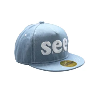 【PS Mall】韓版嘻哈帽兒童帽字母SEE刺繡街舞棒球帽(B011)