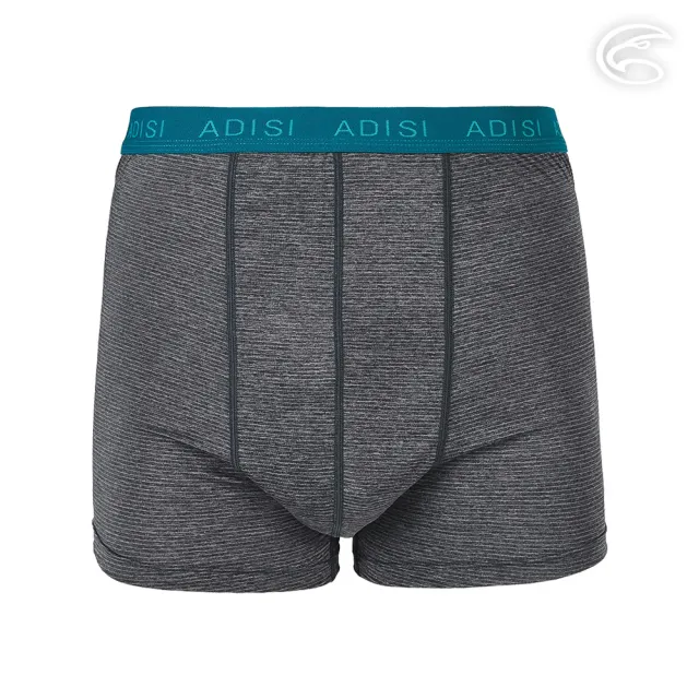 【ADISI】男銅纖維抗菌消臭四角內褲-合身-AUP2411117｜黑色(抑菌 除臭 吸濕排汗 快乾 彈性 透氣 輕量)