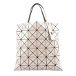 【ISSEY MIYAKE 三宅一生】BAO BAO LUCENT 6X6 亮面手提包(杏粉色)