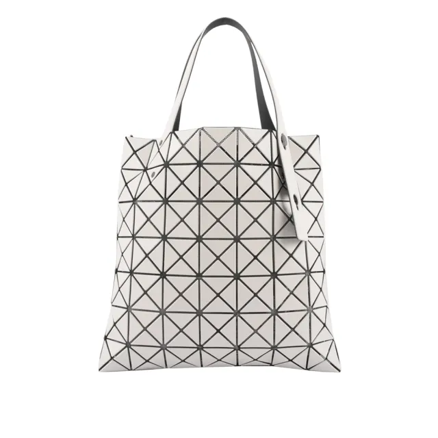 【ISSEY MIYAKE 三宅一生】BAO BAO PRISM 7X7 啞光霧面手提包(淺灰色)