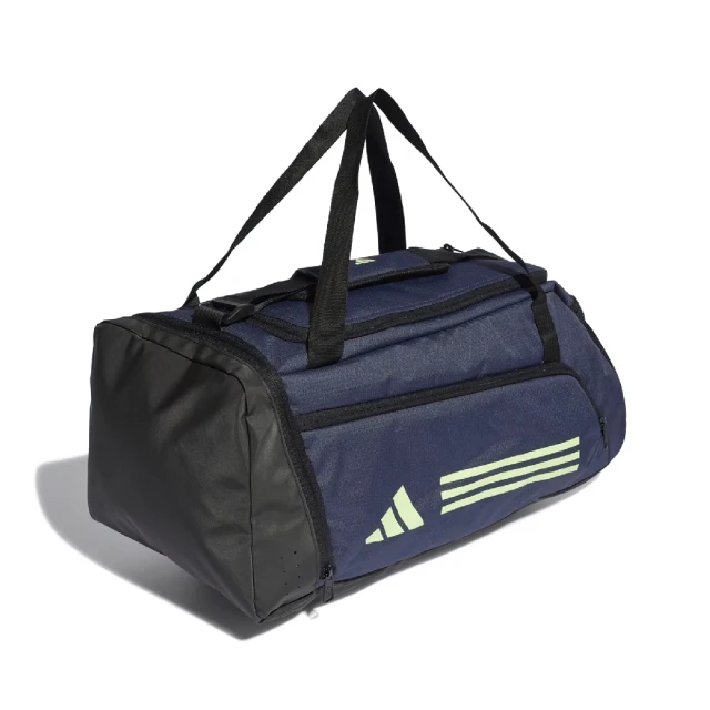 adidas 愛迪達 健身包 Essentials 3-Stripes 藍 綠 可調背帶 旅行袋 愛迪達(IR9821)