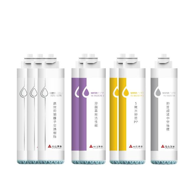 元山 YS-8106RWF 採用英國品牌中性離子交換樹脂，專為水處理設計的白色系配件，尺寸 H280×W70×D70 mm，臺灣原產地製造，提供高效過濾與軟化功能，適合各種水質處理需求，提升生活品質。