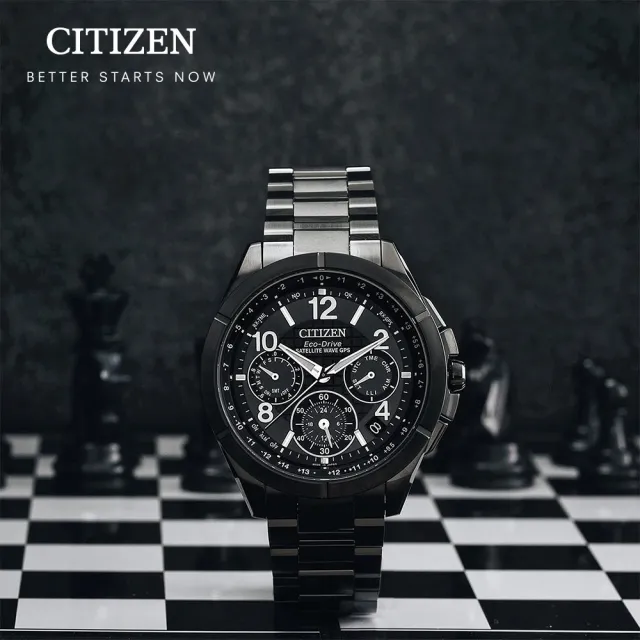 【CITIZEN 星辰】GENTS系列 鈦金屬 GPS 光動能腕錶43.5mm(CC9075-52F)