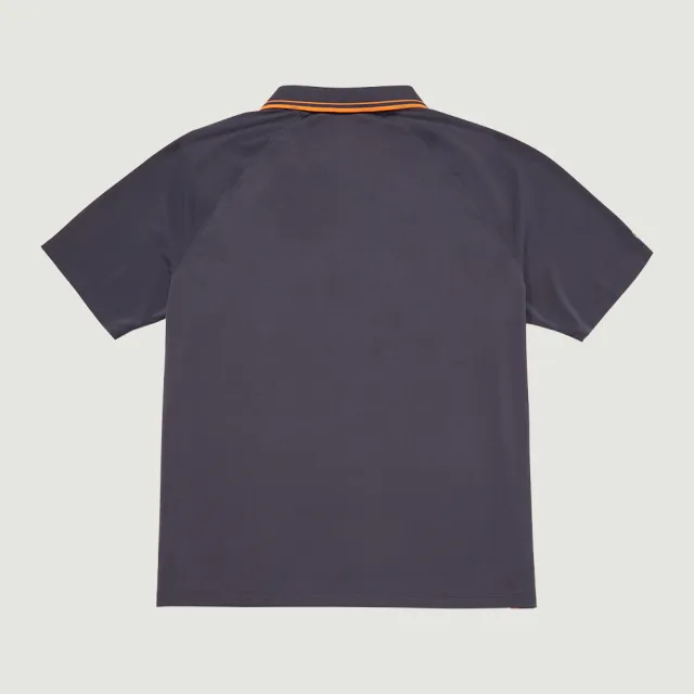 【Hang Ten】男裝-恆溫多功能-3M吸濕快乾涼爽尼龍素面短袖POLO衫(石板灰)