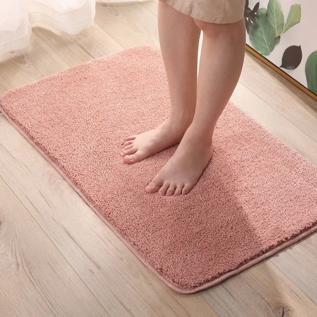 【帕斯特地墊】1大+1小 加厚3cm 厚絨毛地墊 浴室居家吸水地墊 防滑地墊 可機洗 地毯(室內腳踏墊地毯)