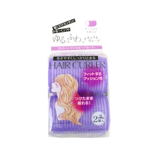【GOOD LIFE 品好生活】紫色萬用40mm魔鬼氈髮捲組（二入）(日本直送 均一價)