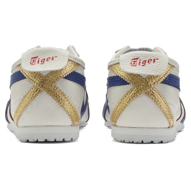 【Onitsuka Tiger】鬼塚虎 官方旗艦店 MEXICO 66 休閒鞋 白底紅藍邊(1183B511-100)