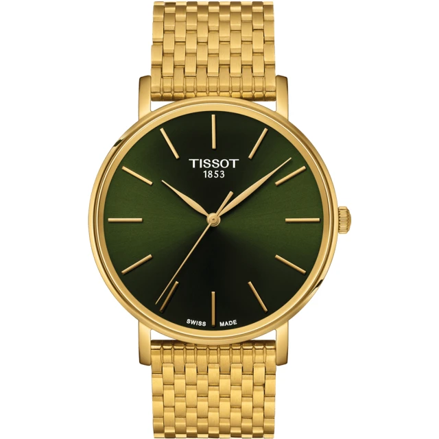 TISSOT 天梭 官方授權 EVERYTIME 經典簡約時尚石英錶-40mm 禮物(T1434103309100)