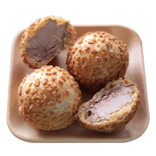 【阿聰師】巧克力風味泡芙32g*6入｜共2盒(甜點/送禮/甜品/母親節/冰品)