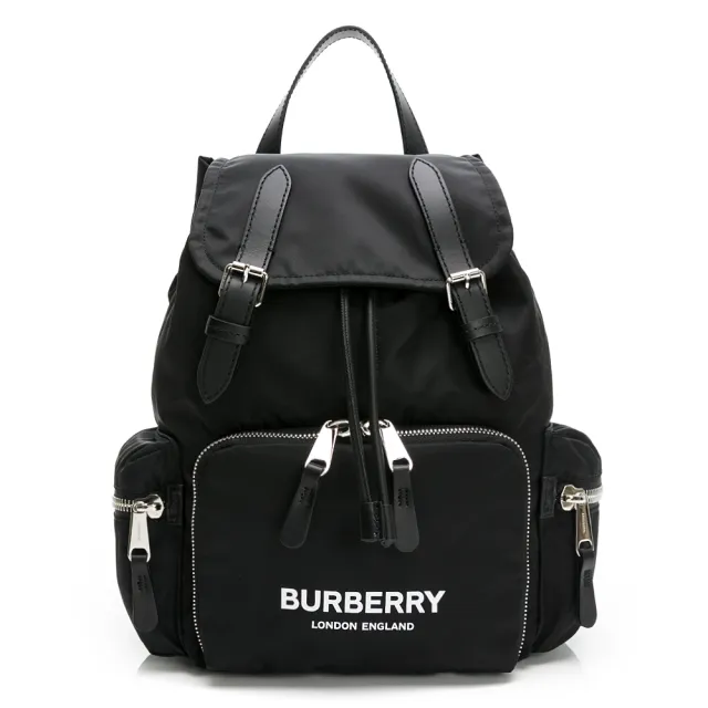 【BURBERRY 巴寶莉】TheRucksack 品牌LOGO印字後背包