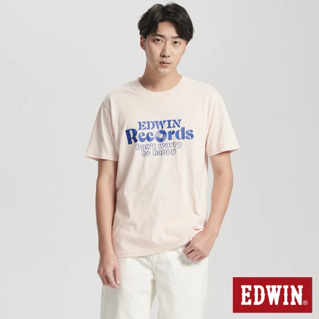 EDWIN 男裝 外星人DJ短袖T恤(淡粉紅)