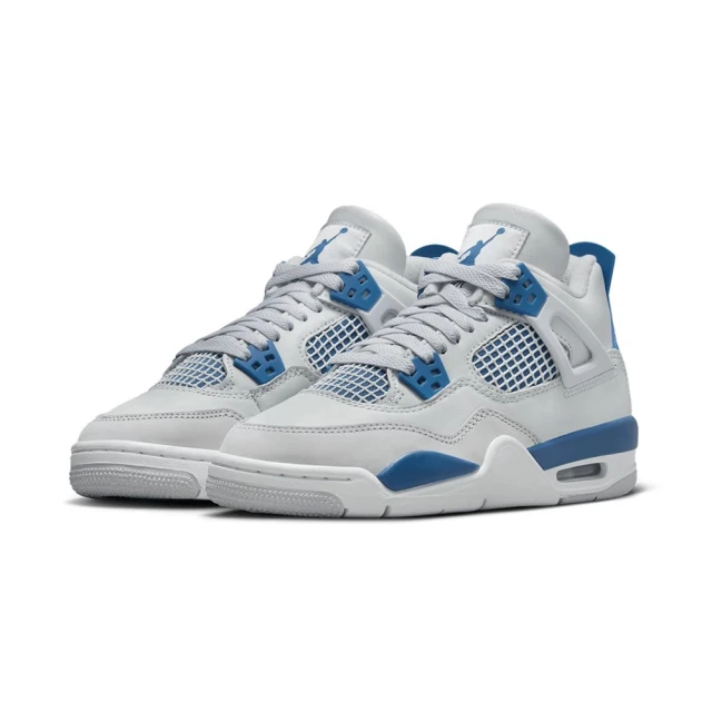 NIKE 耐吉NIKE 耐吉 Air Jordan 4 Industrial Blue 軍藍 GS HF4281-141(AJ4 大童鞋 休閒鞋 氣墊)