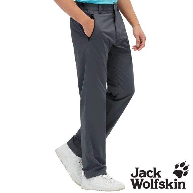 Jack wolfskin 飛狼Jack wolfskin 飛狼 男 俐落剪裁休閒長褲 登山褲(岩灰)