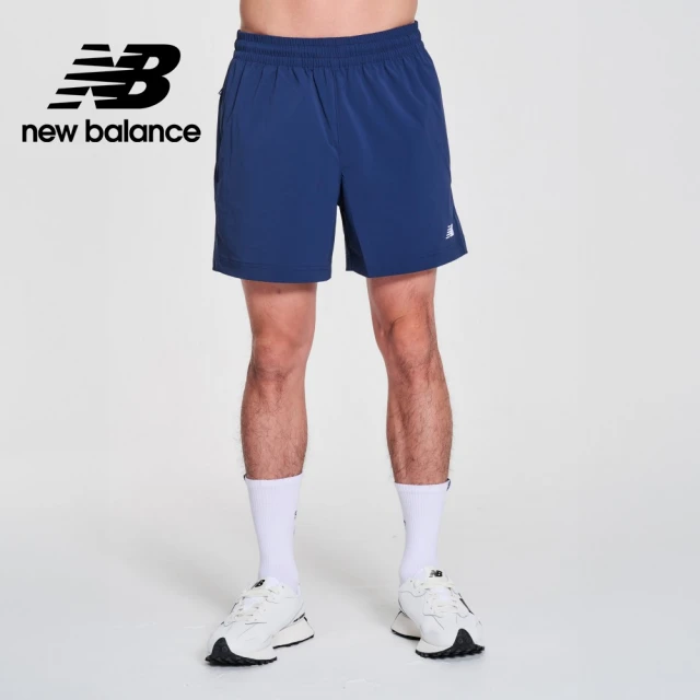 NEW BALANCE NB 吸濕排汗短褲_MS41234NNY_男性_藍色(美版 版型偏大)