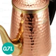 【Kalita】鶴嘴 銅製 手沖壺 0.7L(專業鶴嘴設計 可控制水量大小)