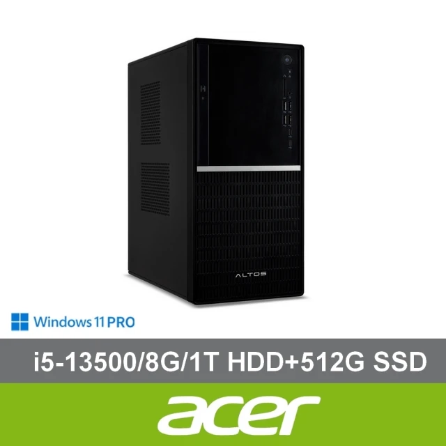 Acer 宏碁 Altos i5 商用工作站(P10 F9/i5-13500/8G/1T HDD+512G SSD/W11P)