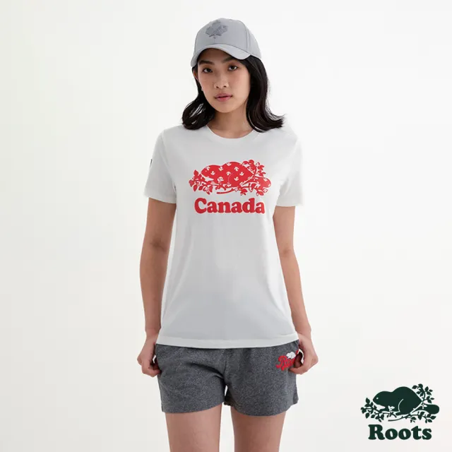 【Roots】Roots 女裝- CANADA COOPER短袖T恤(白色)
