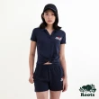 【Roots】Roots 女裝- CANADA BEAVER  TWIST FRONT短袖POLO衫(軍藍色)
