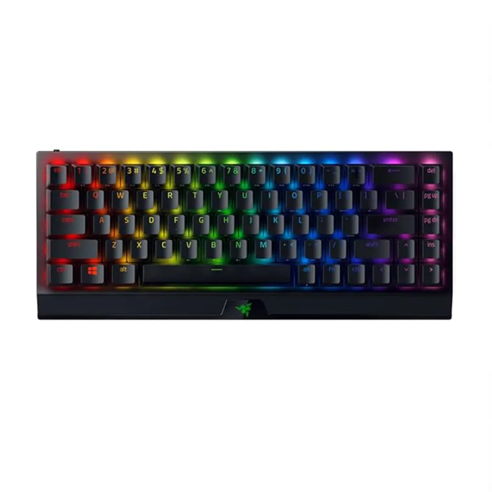 【Razer 雷蛇】BlackWidow V3 Mini 黑寡婦蜘幻彩版鍵盤 V3 Mini 無線-黃軸(英文)