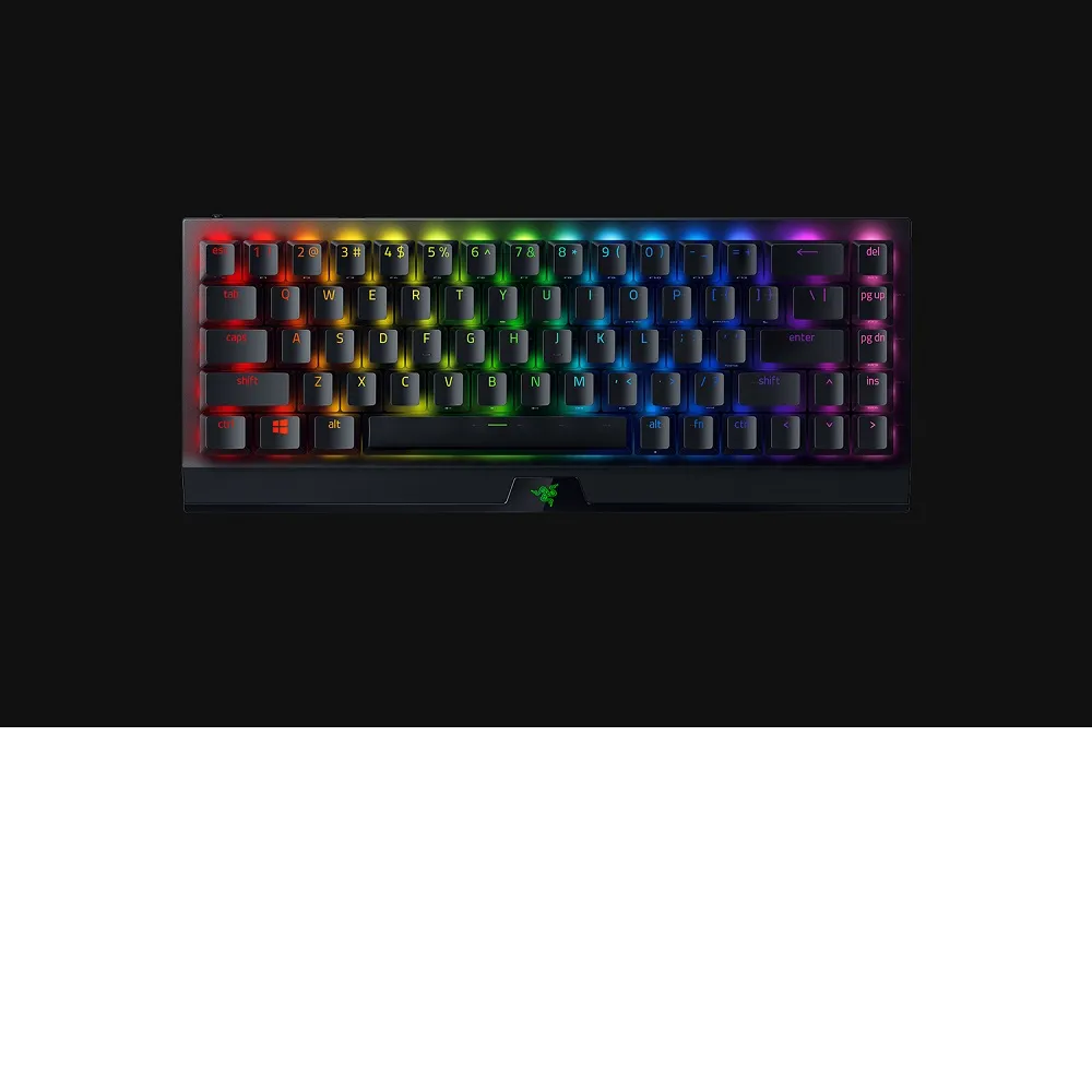 【Razer 雷蛇】BlackWidow V3 Mini 黑寡婦蜘幻彩版鍵盤 V3 Mini 無線-黃軸