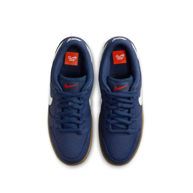 【NIKE 耐吉】Nike SB Dunk Low Pro Navy Gum 海軍藍 焦糖底 FJ1674-400(男鞋 滑板鞋 休閒鞋 街頭復古)