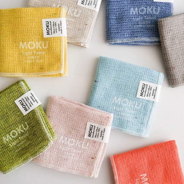 【KONTEX】原廠正貨 100%日本製 MOKU 系列輕薄速乾吸水小手帕(出門必備、輕薄透氣速乾)