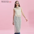 【Jessica Red】設計感疊穿鏤空針織背心長裙R43503（白）