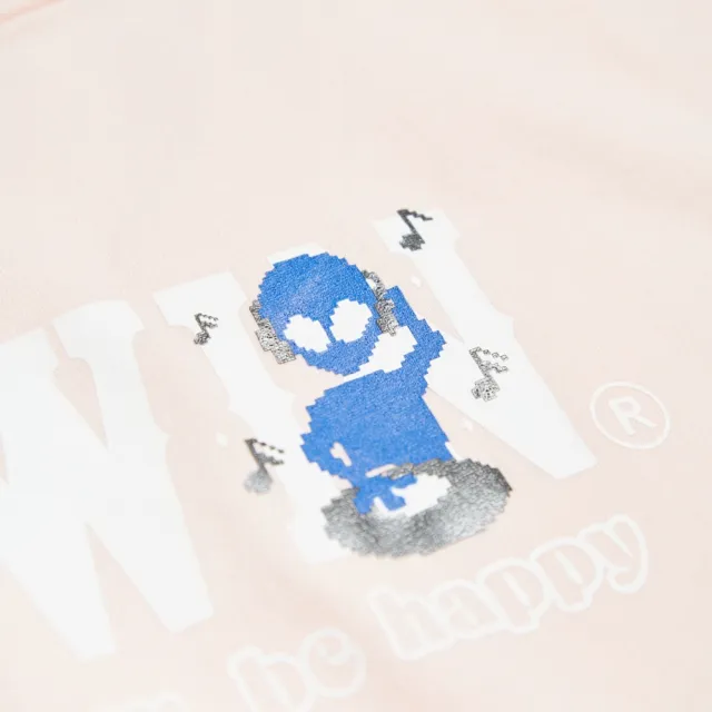 【EDWIN】男裝 外星人DJ短袖T恤(淡粉紅)