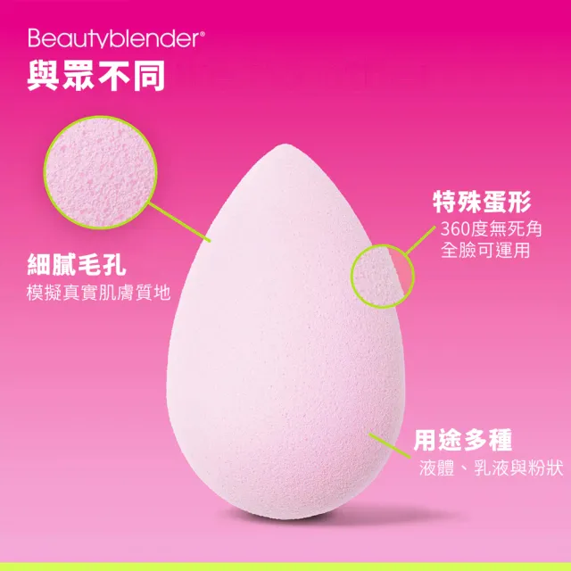 【beautyblender】原創美妝蛋時空膠囊限定組-香檳粉(化妝蛋收納 專櫃公司貨)