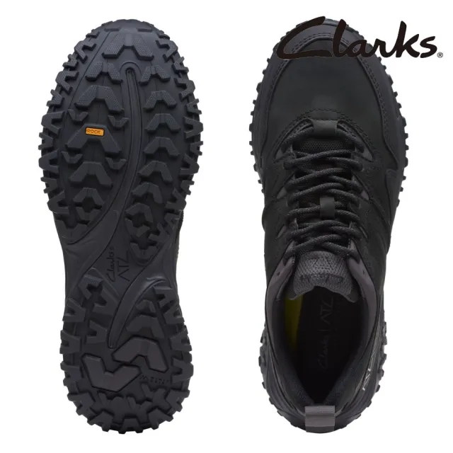 【Clarks】男鞋ATL Walk Go WP防潑水異材質拼接休閒徒步鞋(CLM73483C)