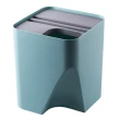 【QIDINA】省空間神器疊疊拼接分類垃圾桶/大-1入(廚餘桶 回收桶 疊加垃圾桶)