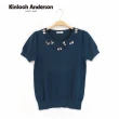 【Kinloch Anderson】滿版蝴蝶結針織短袖上衣 金安德森女裝(KA0355902 紅/藍)