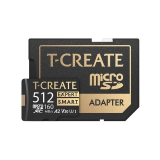【Team 十銓】T-CREATE EXPERT S.M.A.R.T. Micro SDXC 512GB 記憶卡(含轉卡+終身保固)