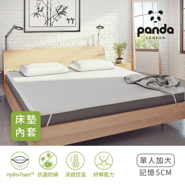 【Panda London】甜夢記憶薄墊-單人加大(防蹣抗菌 涼感減壓 布套可洗 薄床墊)