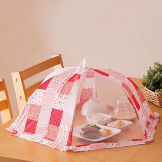日本NEEDS LABO 六角形折疊食物罩 餐桌罩 菜罩63cm(菜罩  折疊式桌罩)