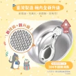 【KOM】新升級-嘉年華款矽膠兒童隔熱碗13cm-獅子2入(不鏽鋼兒童碗-台灣製-碗內升級)