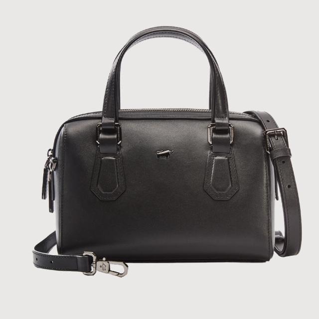 【BRAUN BUFFEL 德國小金牛】科蘿-A 斜背包-黑色(BF834-36-BK) 女包送禮推薦