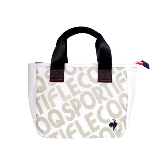 【LE COQ SPORTIF 公雞】高爾夫系列 白色基本款印花保冷袋 QLT0J544