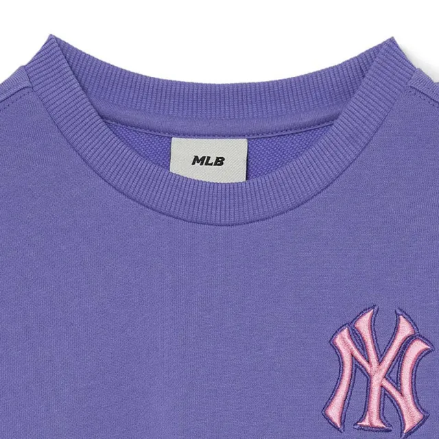 【MLB】KIDS 大學T 童裝 CHECK系列 紐約洋基隊(7AMTK0131-50VOS)