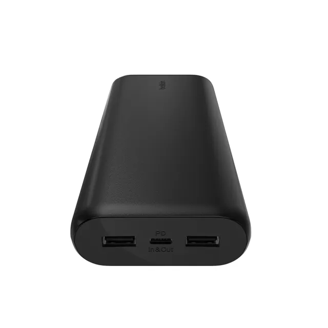 【BELKIN】BOOST↑CHARGE 20K PD20W行動電源 2A1C 3孔輸出-黑色款(無附線)