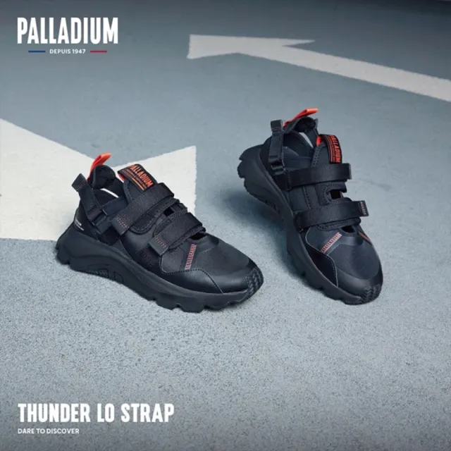 【Palladium】THUNDER LO STRAP三型一體閃電潮鞋-中性-黑(79033-008)