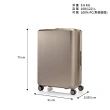 【Samsonite 新秀麗】28吋 Evoa Z 可擴充拉絲光澤防盜拉鍊PC減震輪行李箱(多色可選)