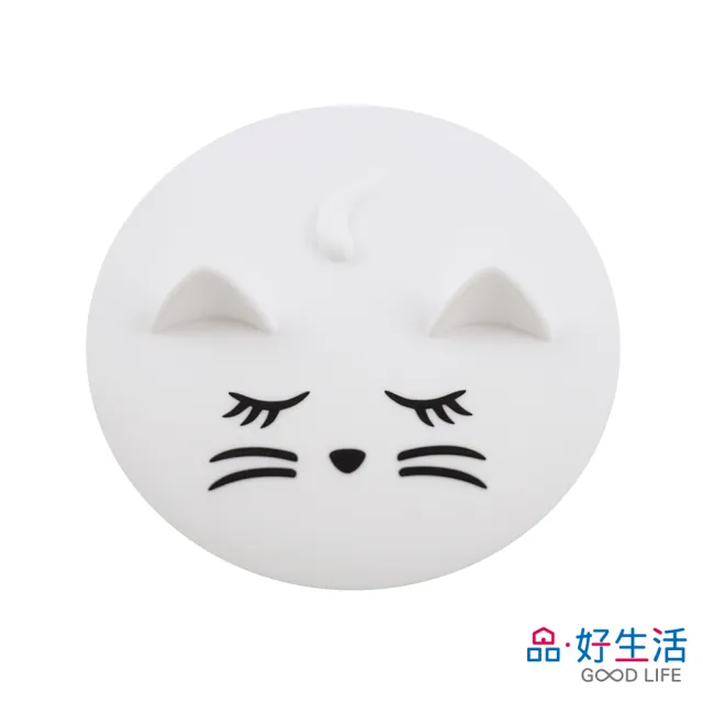 【GOOD LIFE 品好生活】可愛貓臉矽膠杯蓋(日本直送 均一價)