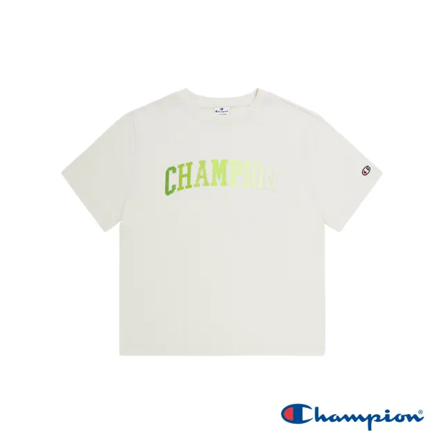 【Champion】官方直營-漸層印花短袖TEE-女(淺米色)