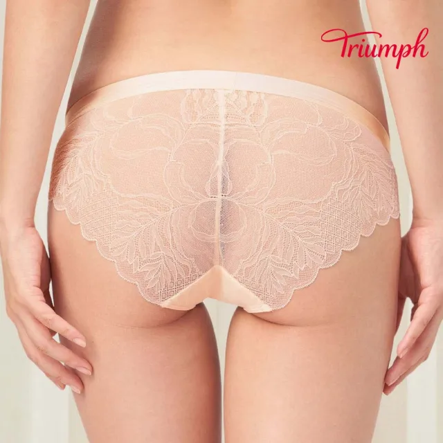 【Triumph 黛安芬】環保親膚材質 澎澎氣墊系列 低腰三角內褲 M-EL(粉膚)