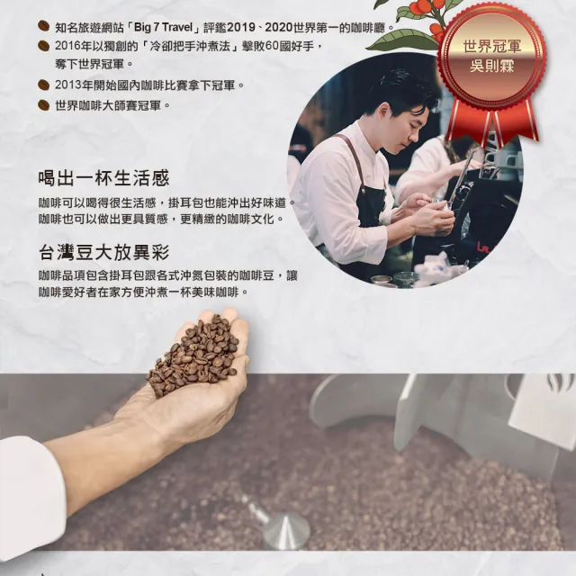 【Simple Kaffa 興波咖啡】古吉水洗咖啡豆 淺焙 200公克(世界冠軍吳則霖)