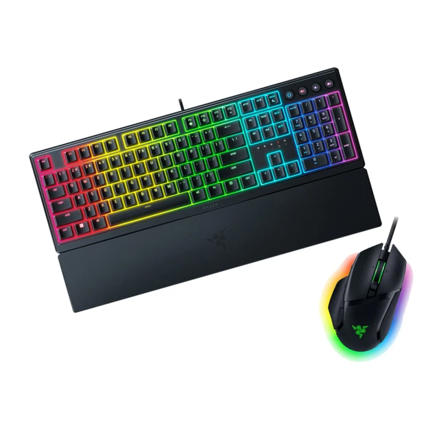 Razer 雷蛇 Basilisk V3 巴塞利斯蛇有線電競滑鼠組★Ornata V3 雨林狼蛛 V3 中文有線鍵盤