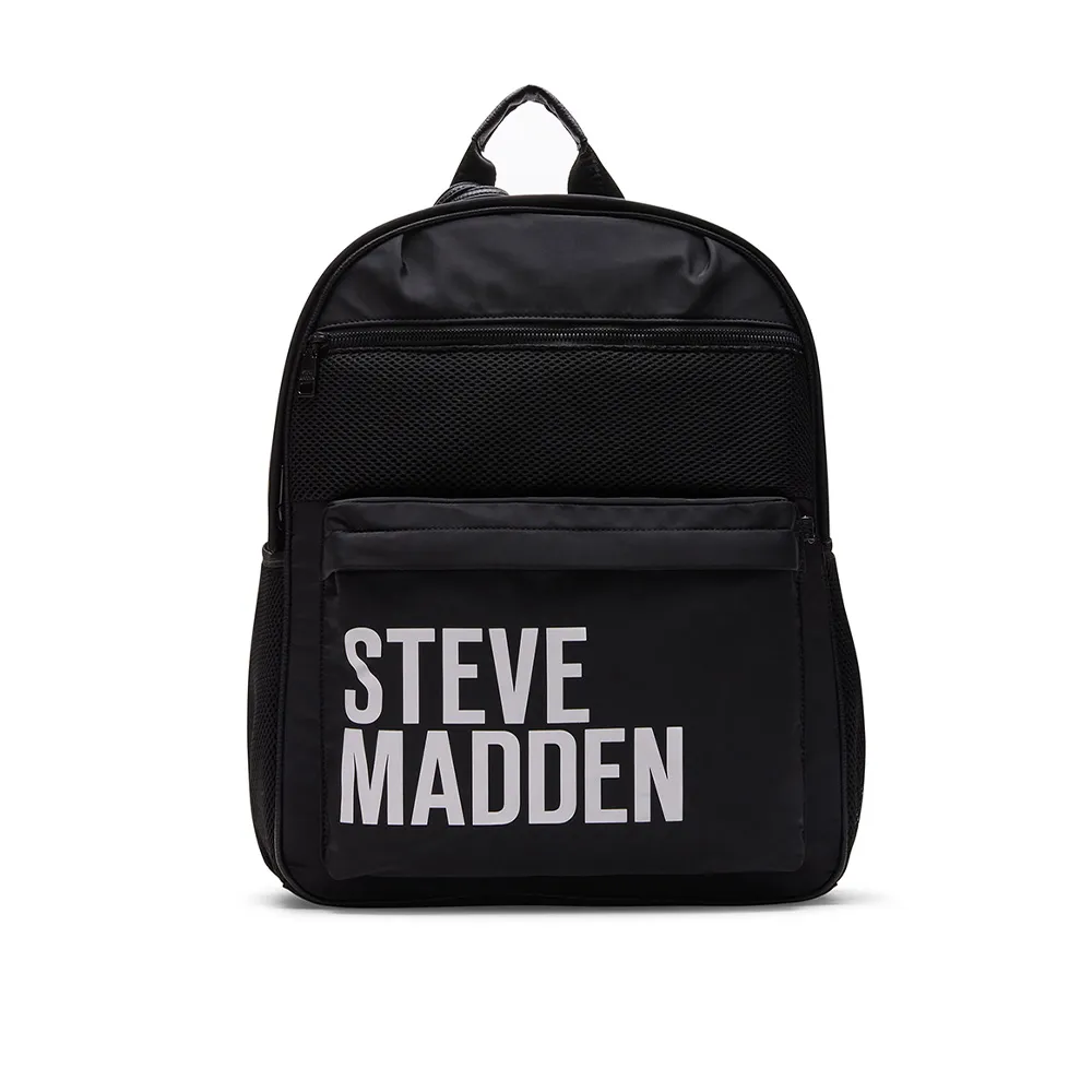 【steve madden】BSATURNS 大容量LOGO三合一子母後背包(黑色)