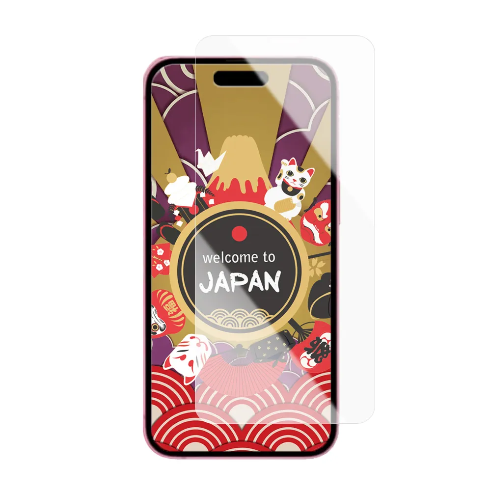 【GlassJP会所】IPhone 15 PRO MAX 保護貼日本AGC非滿版高清透明玻璃鋼化膜